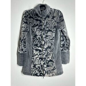 Rare Bohemian Simclan Women’s Teddy Fleece Jacket Floral Pattern Size 38EU/ M US